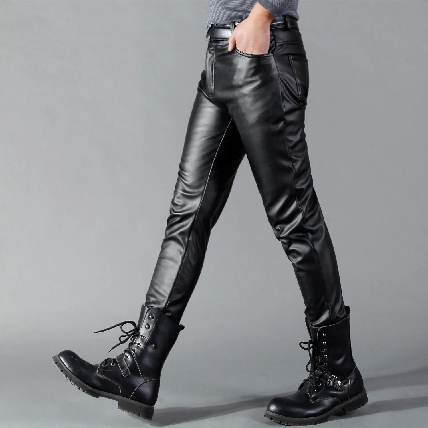 Marlenar | Herren Stretch-Hosen | Schwarz