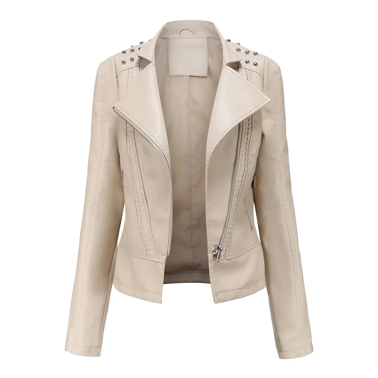 Damen Lässig Langarm Jacke | Reißverschluss