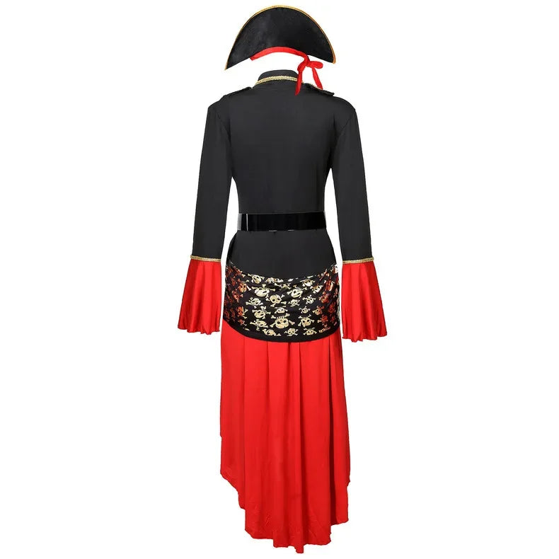 Piratenkapitän Halloween Kostüm Kleid | Midi