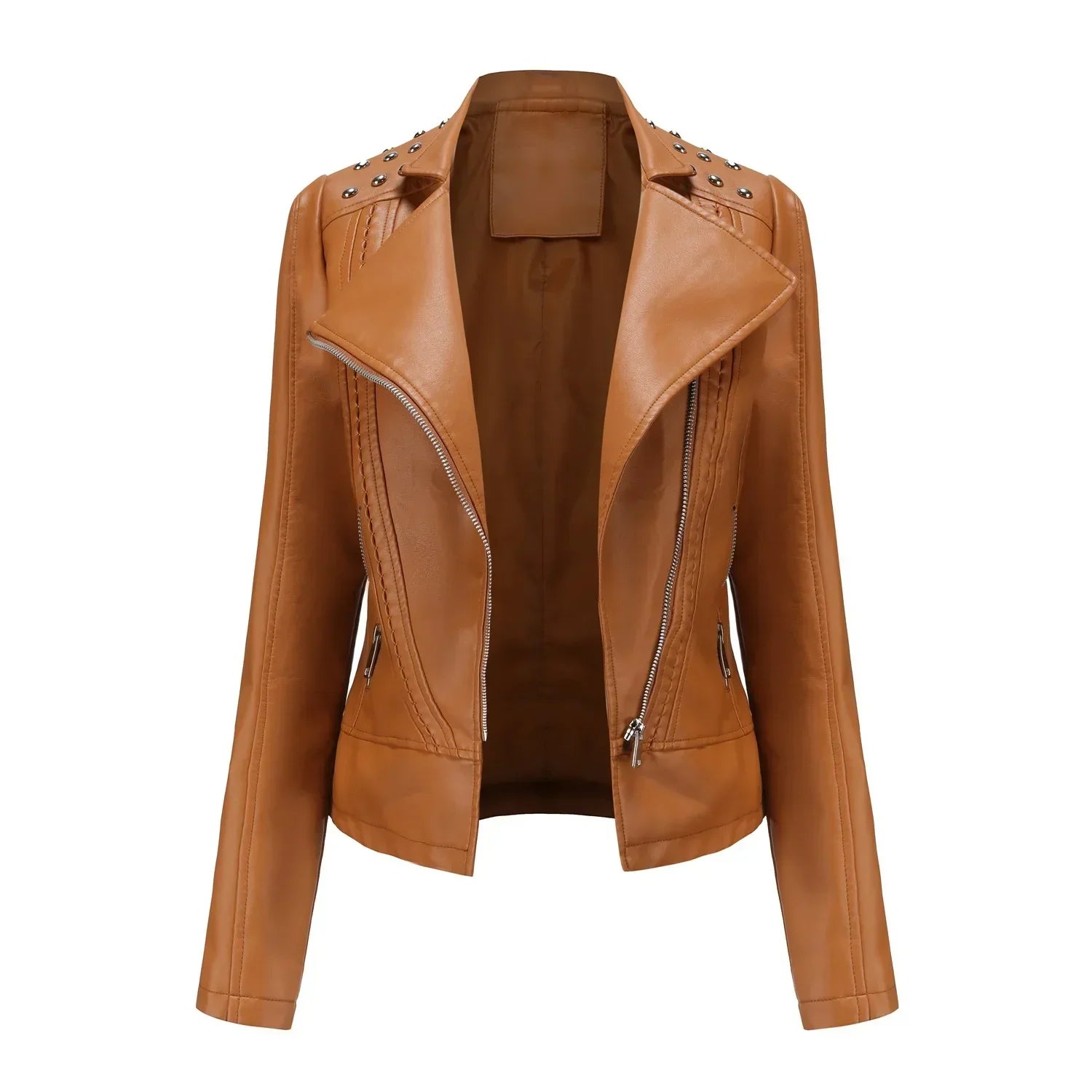 Damen Lässig Langarm Jacke | Reißverschluss