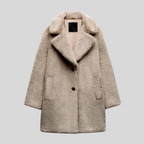 Klassischer Damen-Teddy-Mantel | Warm