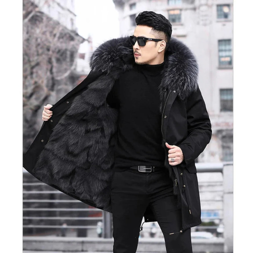 Herren Kapuze Winter Parka Jacke | Warm