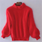 Warmer Winter Strickpullover Damen | Übergröße