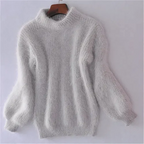Warmer Winter Strickpullover Damen | Übergröße