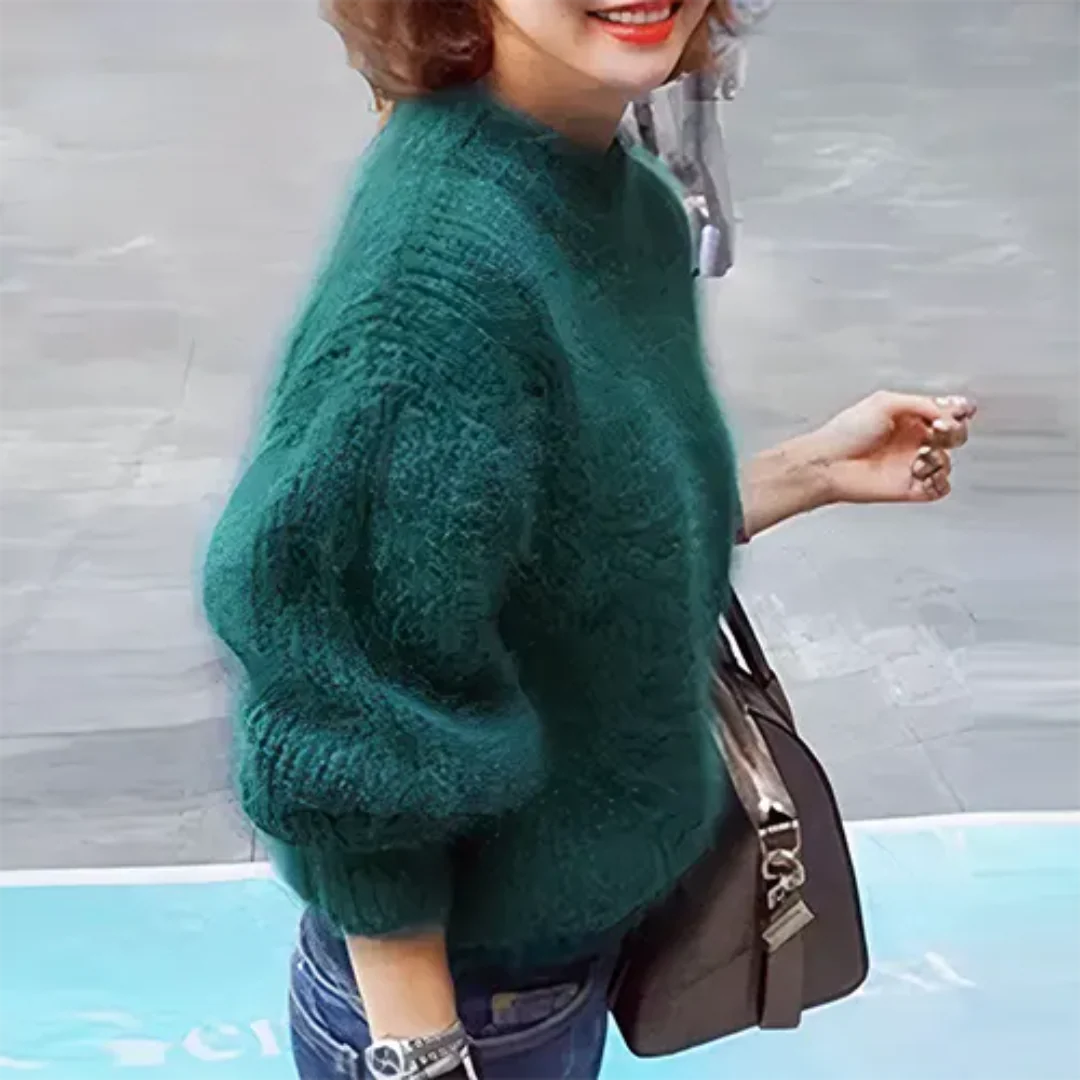 Warmer Winter Strickpullover Damen | Übergröße