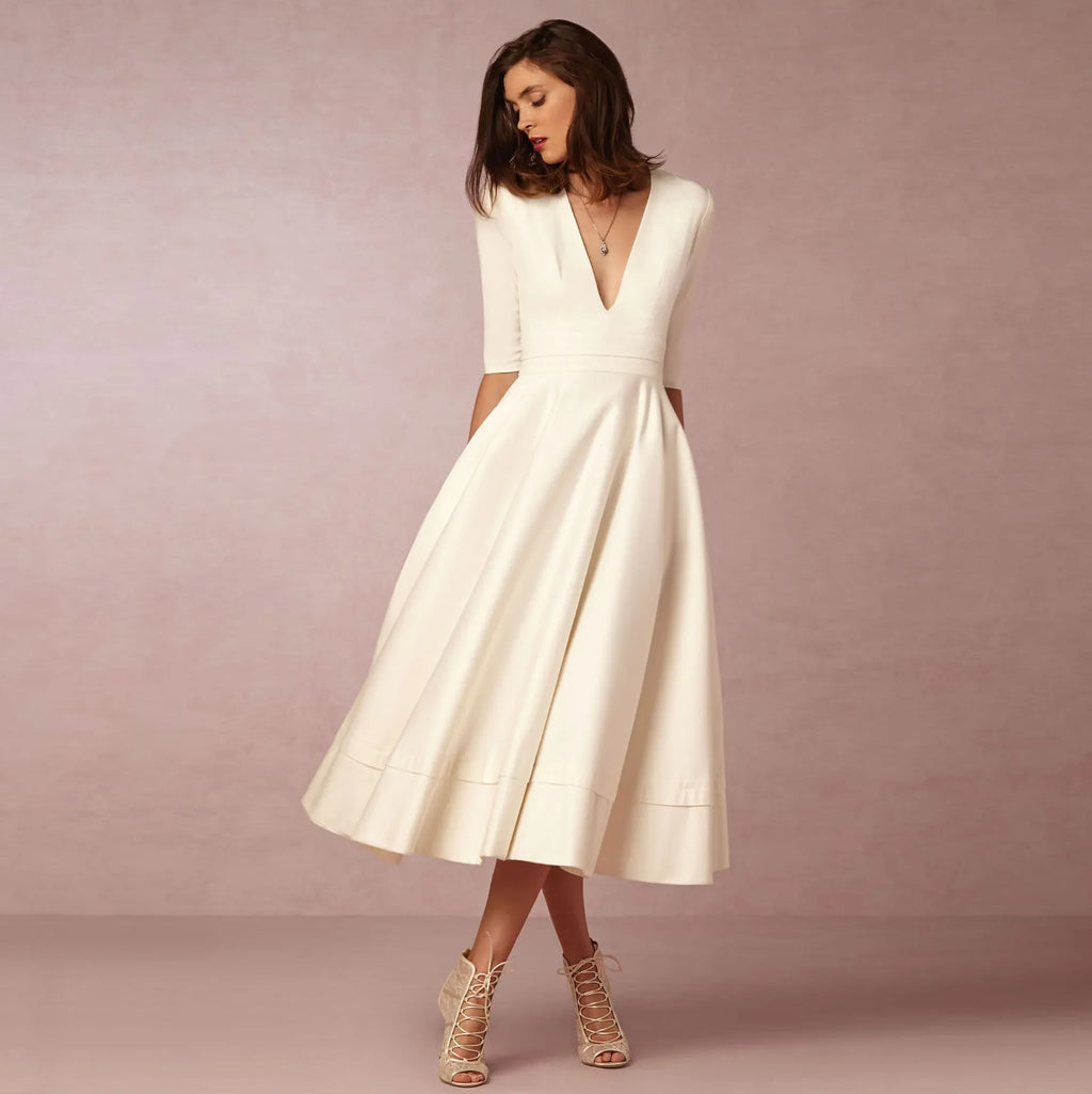 Roryna | Damen Hochzeitsgast Kleid Sommer | Midikleid