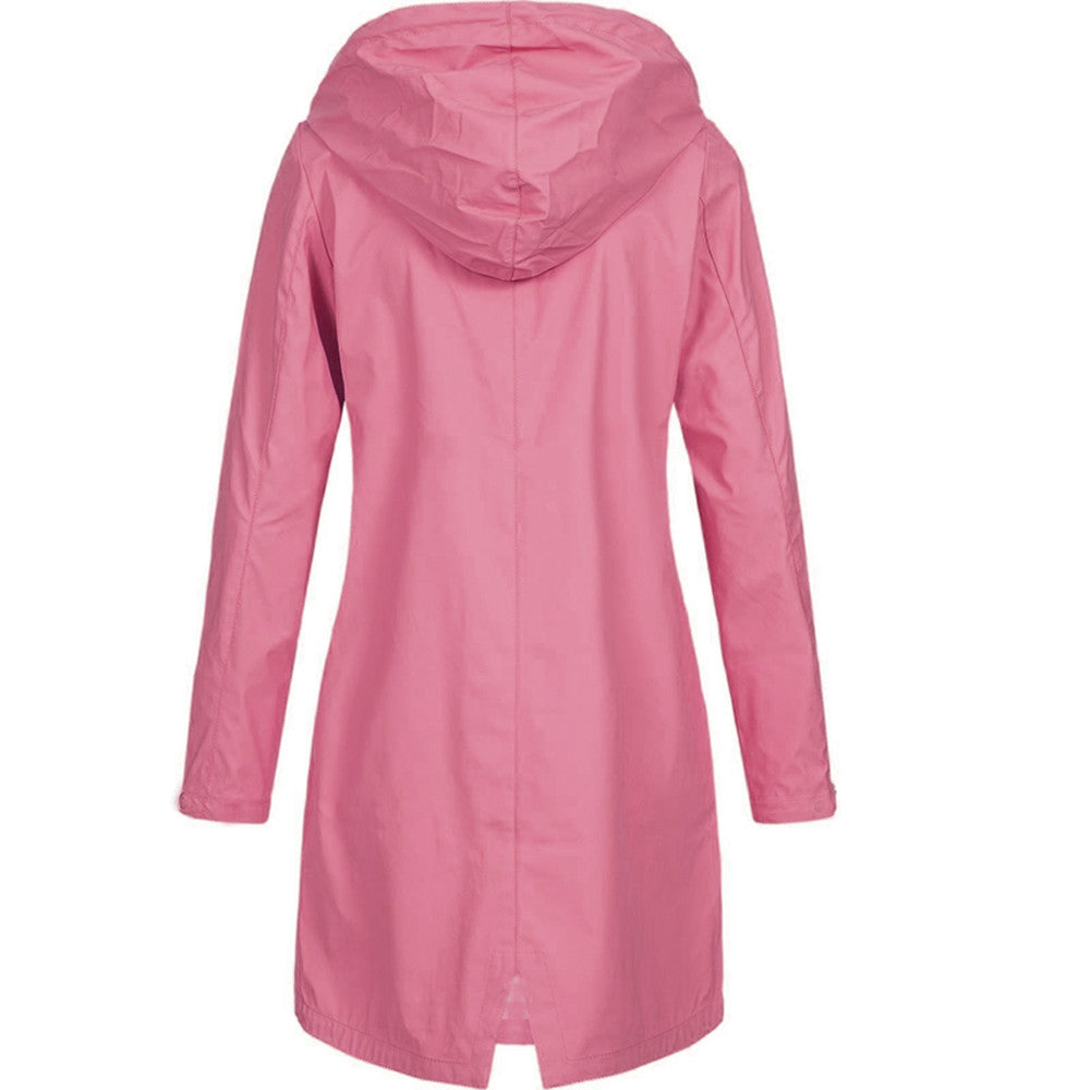 Modische Regenjacke für Damen | Mit Kapuze