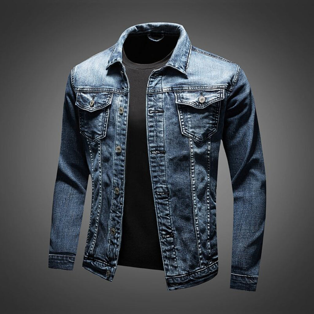 Herren Knopf Daunen Langarm Jacke | Bequem