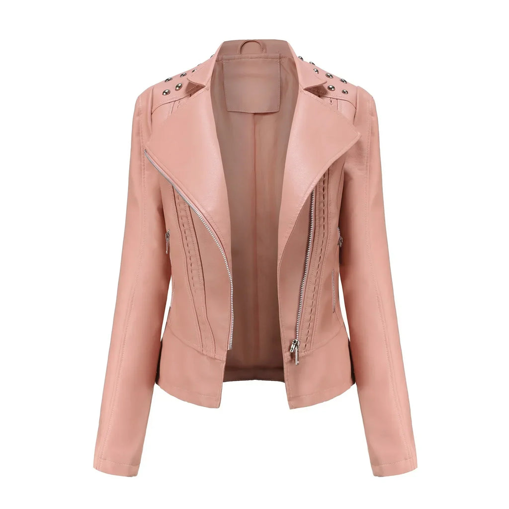 Damen Lässig Langarm Jacke | Reißverschluss