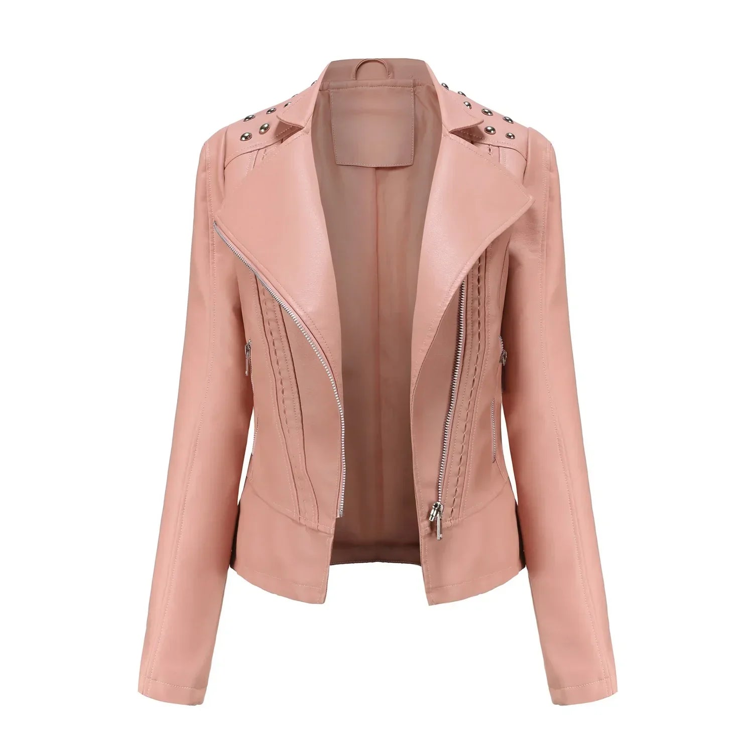 Damen Lässig Langarm Jacke | Reißverschluss