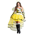 Biene Cosplay Halloween Kostüm Damen | Midikleid