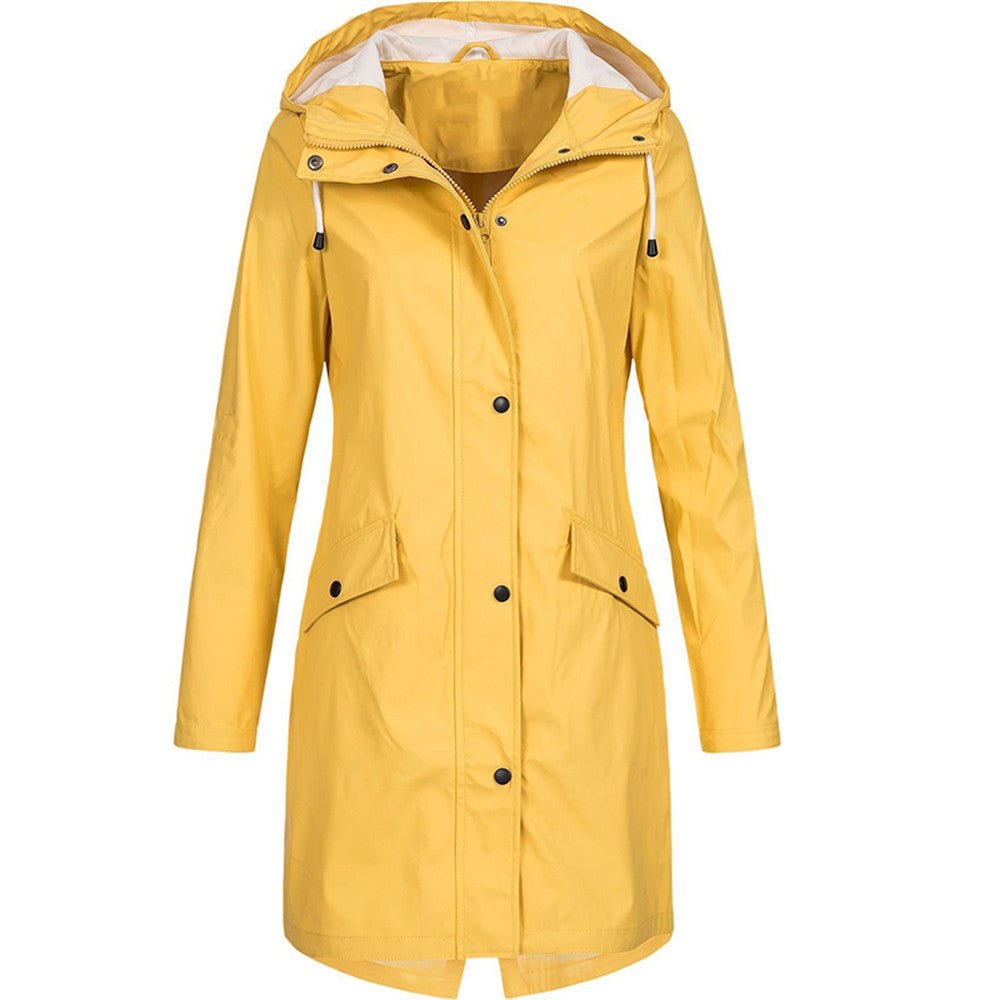 Modische Regenjacke für Damen | Mit Kapuze