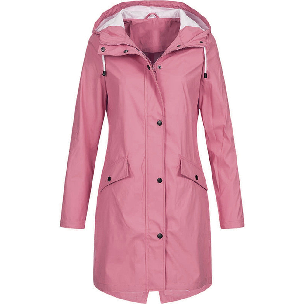 Modische Regenjacke für Damen | Mit Kapuze