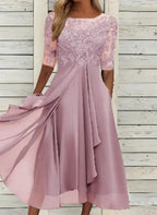 Festliche Hochzeit Abendkleid Damen | Midikleid