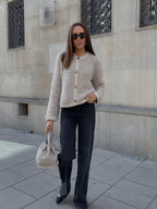 Moderne Damen-Teddy-Mantel | Lässig