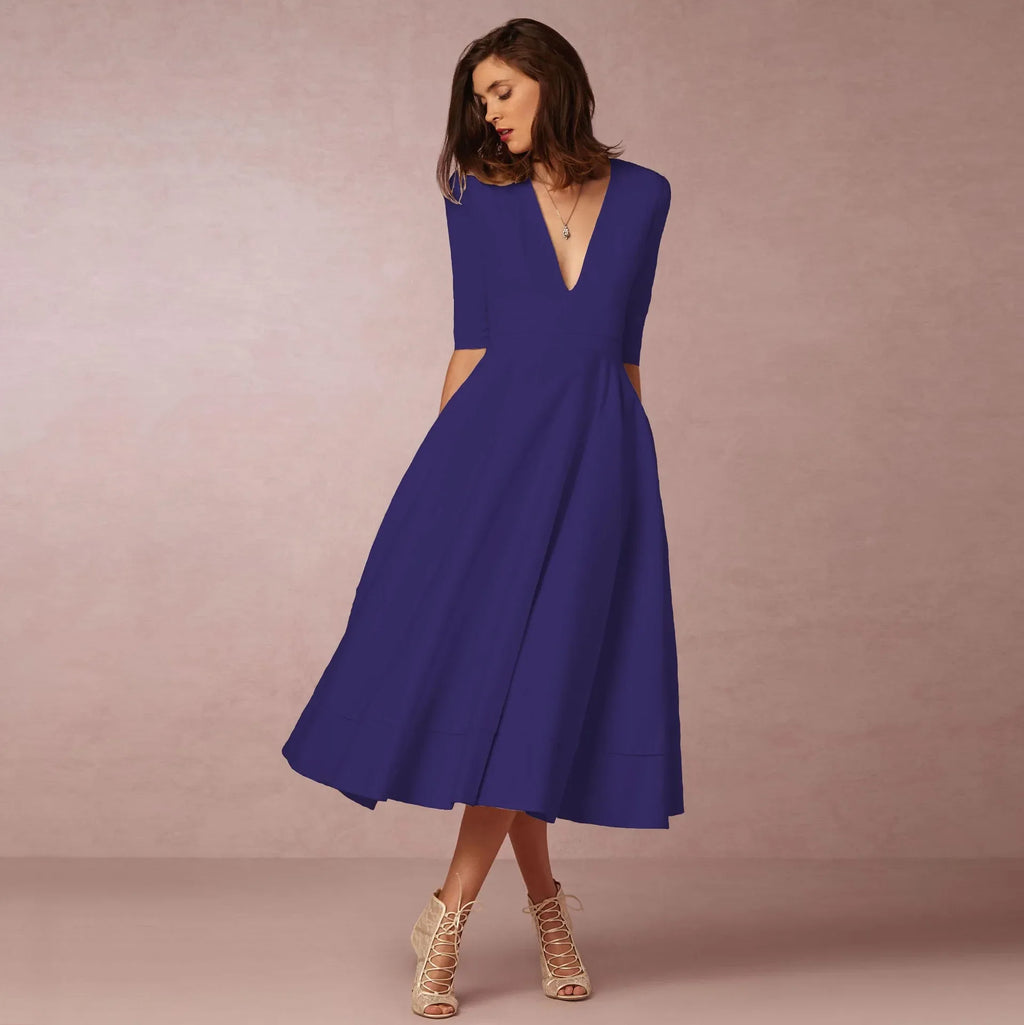 Roryna | Damen Hochzeitsgast Kleid Sommer | Midikleid
