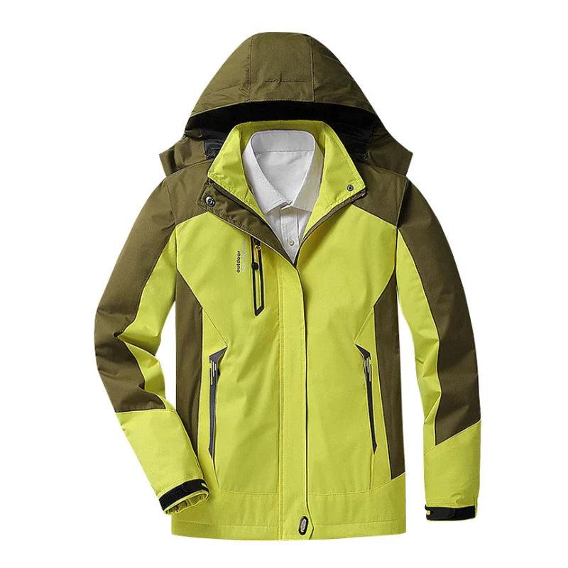 Damen Farbenfroh Regenjacke | Mit Kapuze