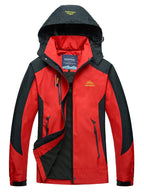 Damen Farbenfroh Regenjacke | Mit Kapuze