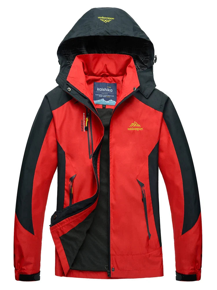 Damen Farbenfroh Regenjacke | Mit Kapuze