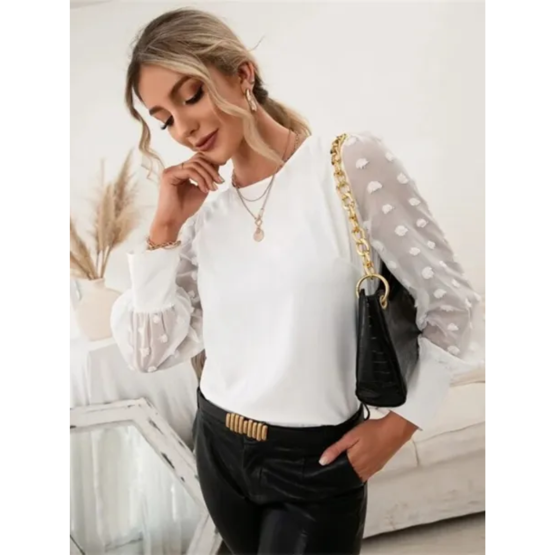Julietta | Damen Moderne Bluse | Langarm