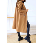 Idunal | Damen Moderner Mantel | Lange