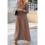 Hannalore | Damen Bequemes Maxikleid
