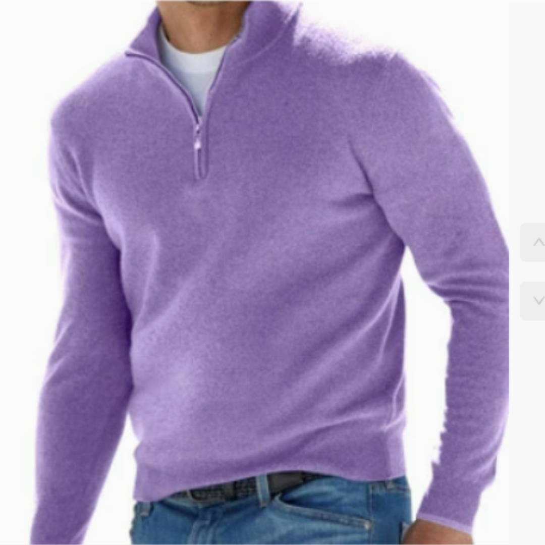 Arnulf | Pullover Herren mit Reißverschluss | Warm