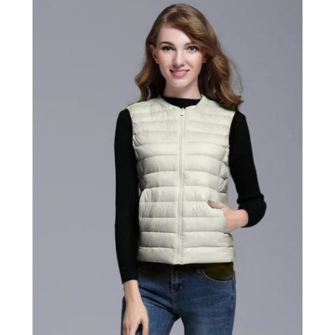 Damen Puffer Daunenweste | Ärmellos