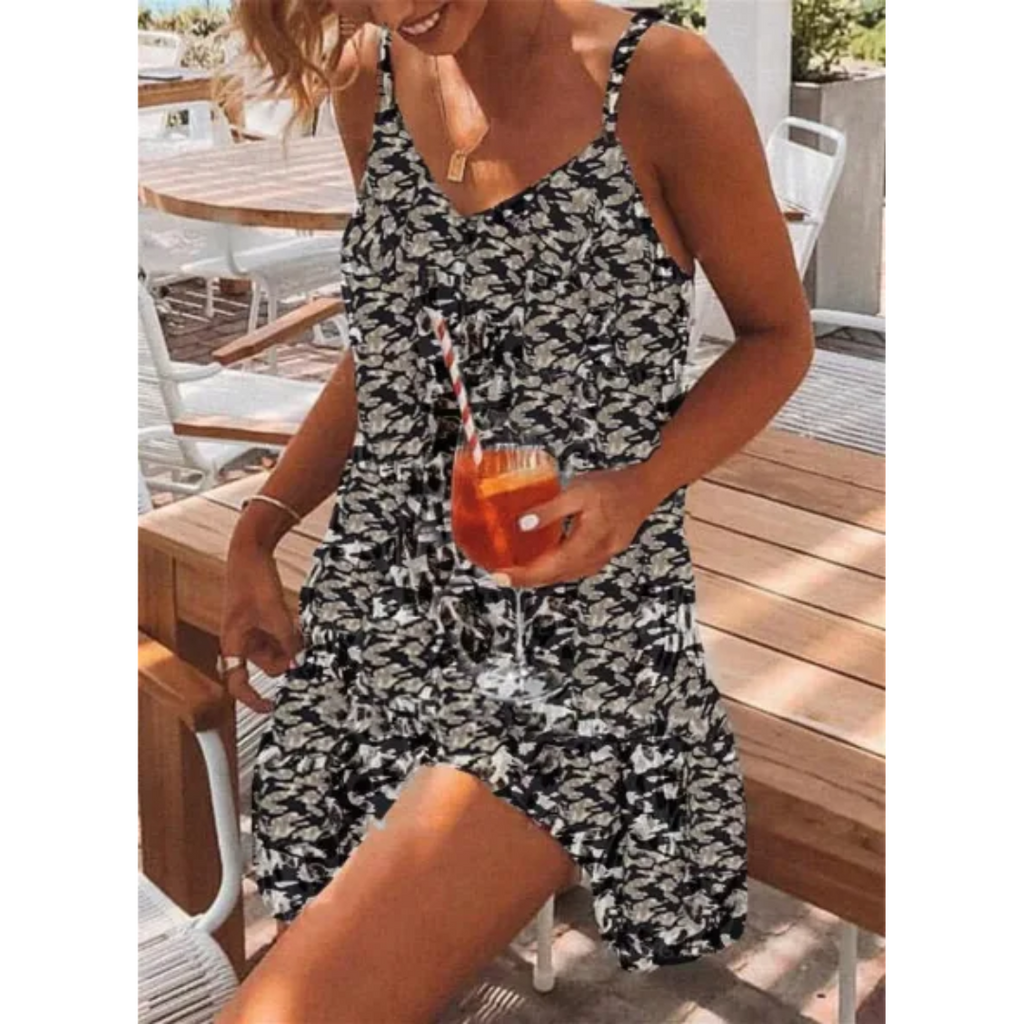 Atascha | Sommerkleid mit Leopardenmuster für Damen