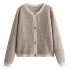 Kerstinin | Damen Teddy-Strickjacke