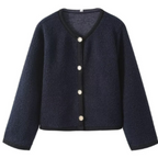 Kerstinin | Damen Teddy-Strickjacke