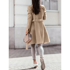 Anfänger | Damen Lange Warme Trench Mantel | Winter