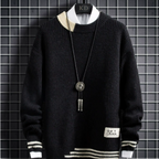 Herren Langarm Warmer Strickpullover | Winter