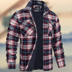 Herren Knopf Daunen Warme Hemdjacke | Langarm