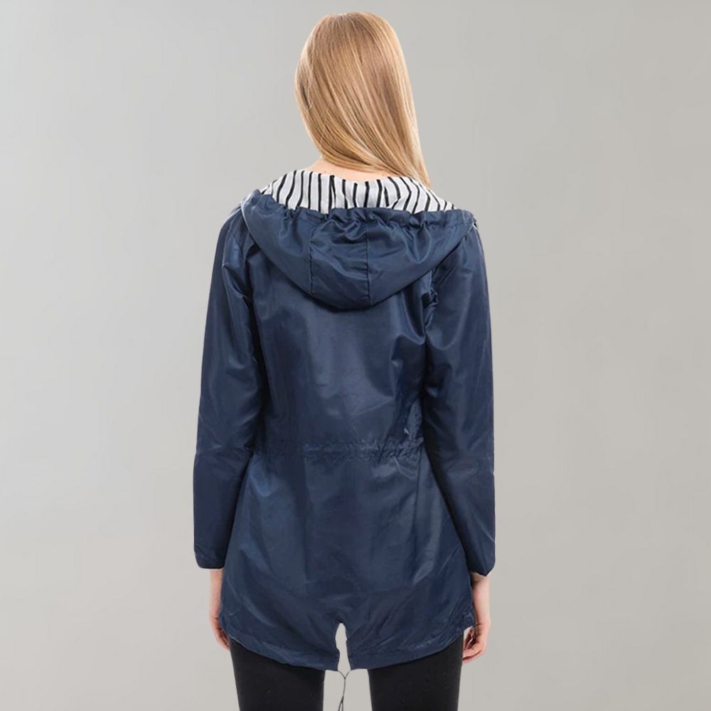 Vielseitige Regenjacke für Damen | Kapunze