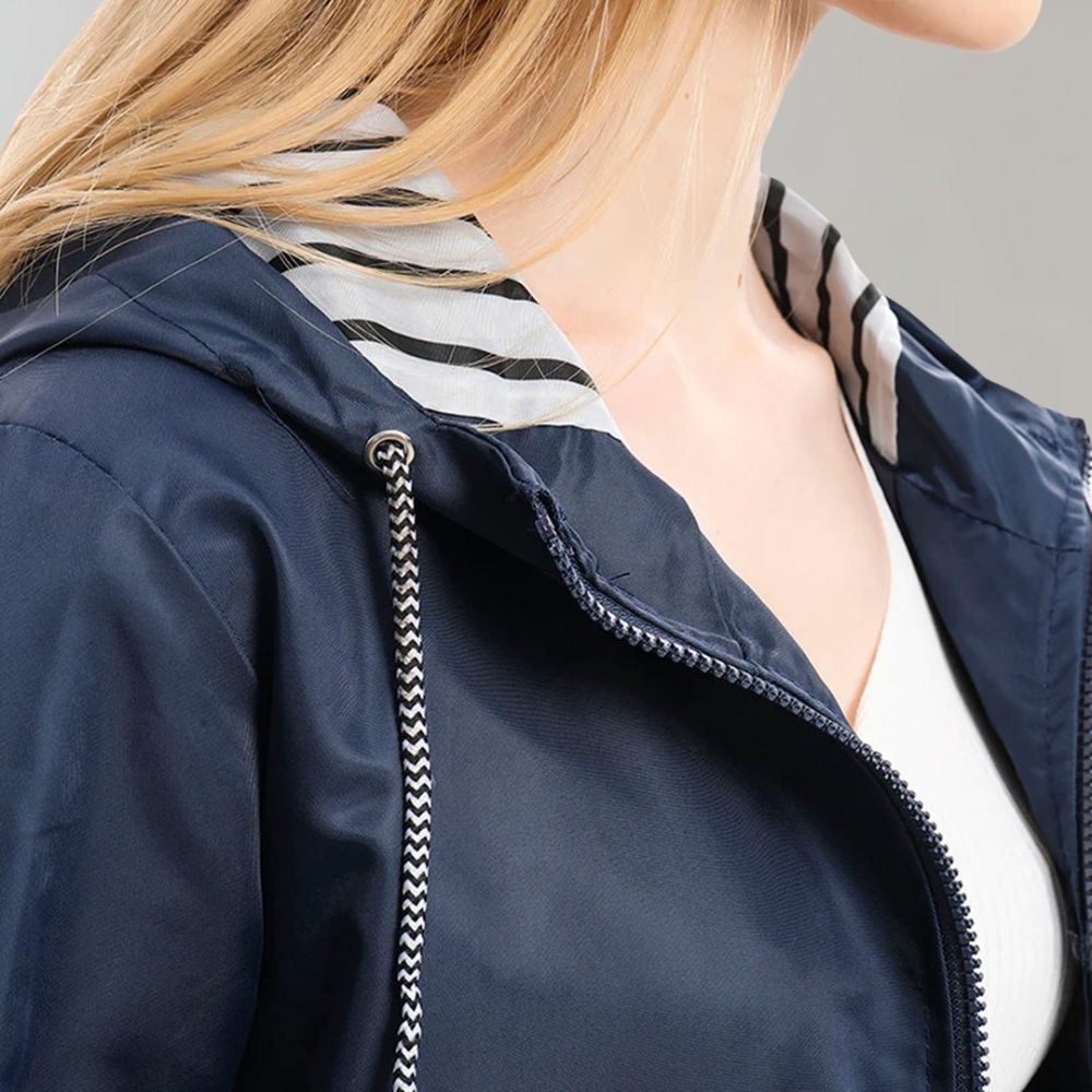 Vielseitige Regenjacke für Damen | Kapunze
