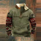 Herren Halbem Reißverschluss Winterpullover | Langarm