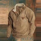 Herren Halbem Reißverschluss Winterpullover | Langarm