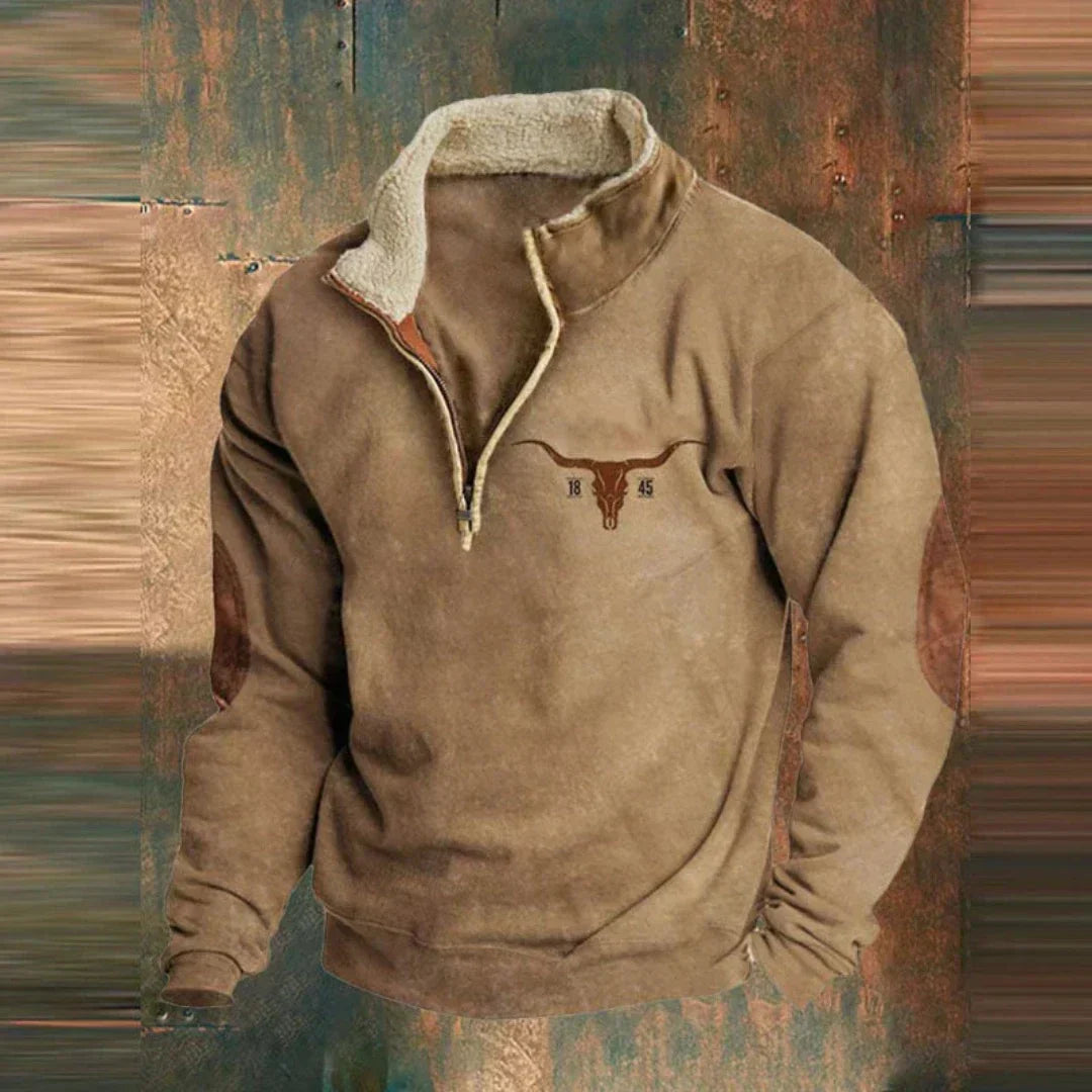 Herren Halbem Reißverschluss Winterpullover | Langarm