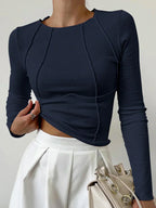 Delian | Basic Oberteil Damen | Slim-Fit