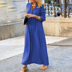 Hannalore | Damen Bequemes Maxikleid