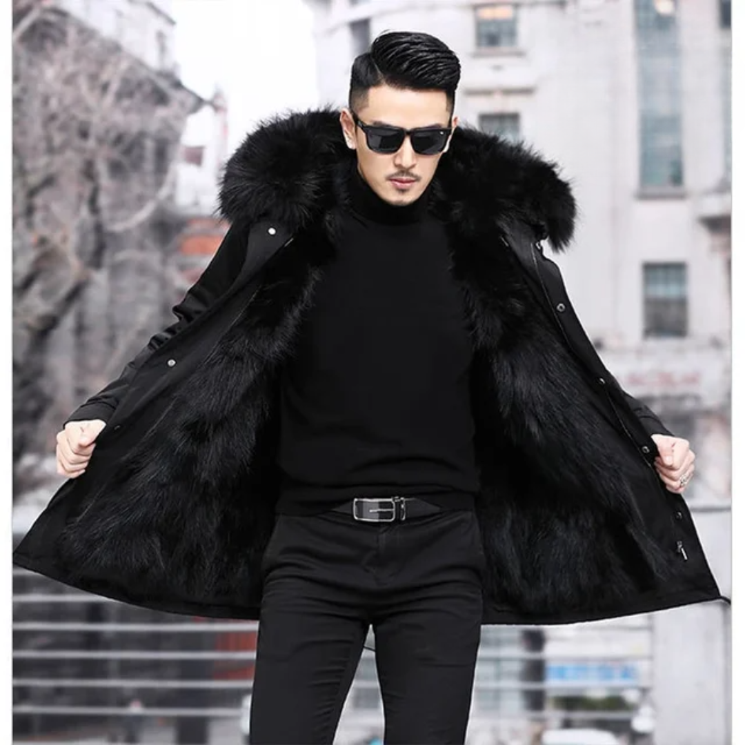 Herren Kapuze Winter Parka Jacke | Warm
