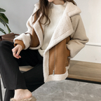Moderne Damen-Teddy-Mantel | Winter