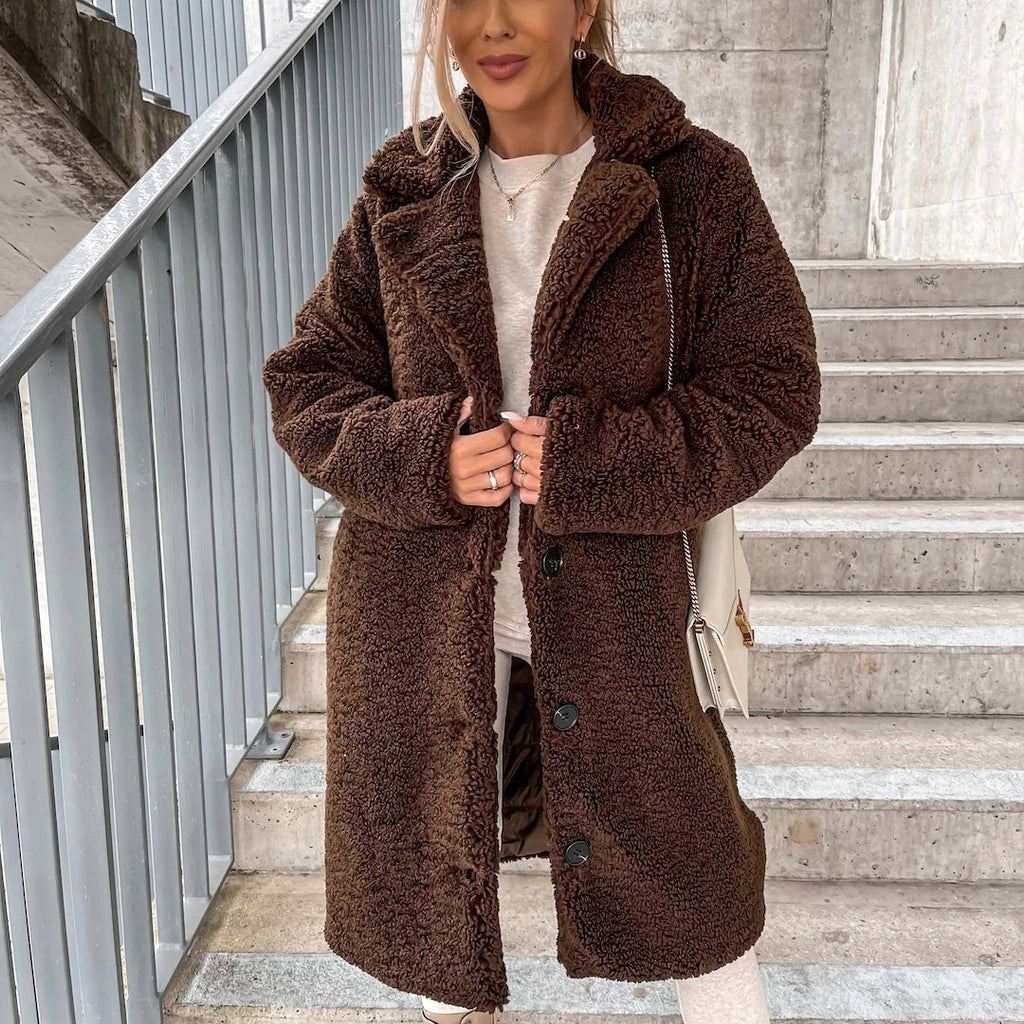 Kuscheliger Damen-Teddy-Mantel | Winter