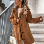 Kuscheliger Damen-Teddy-Mantel | Winter