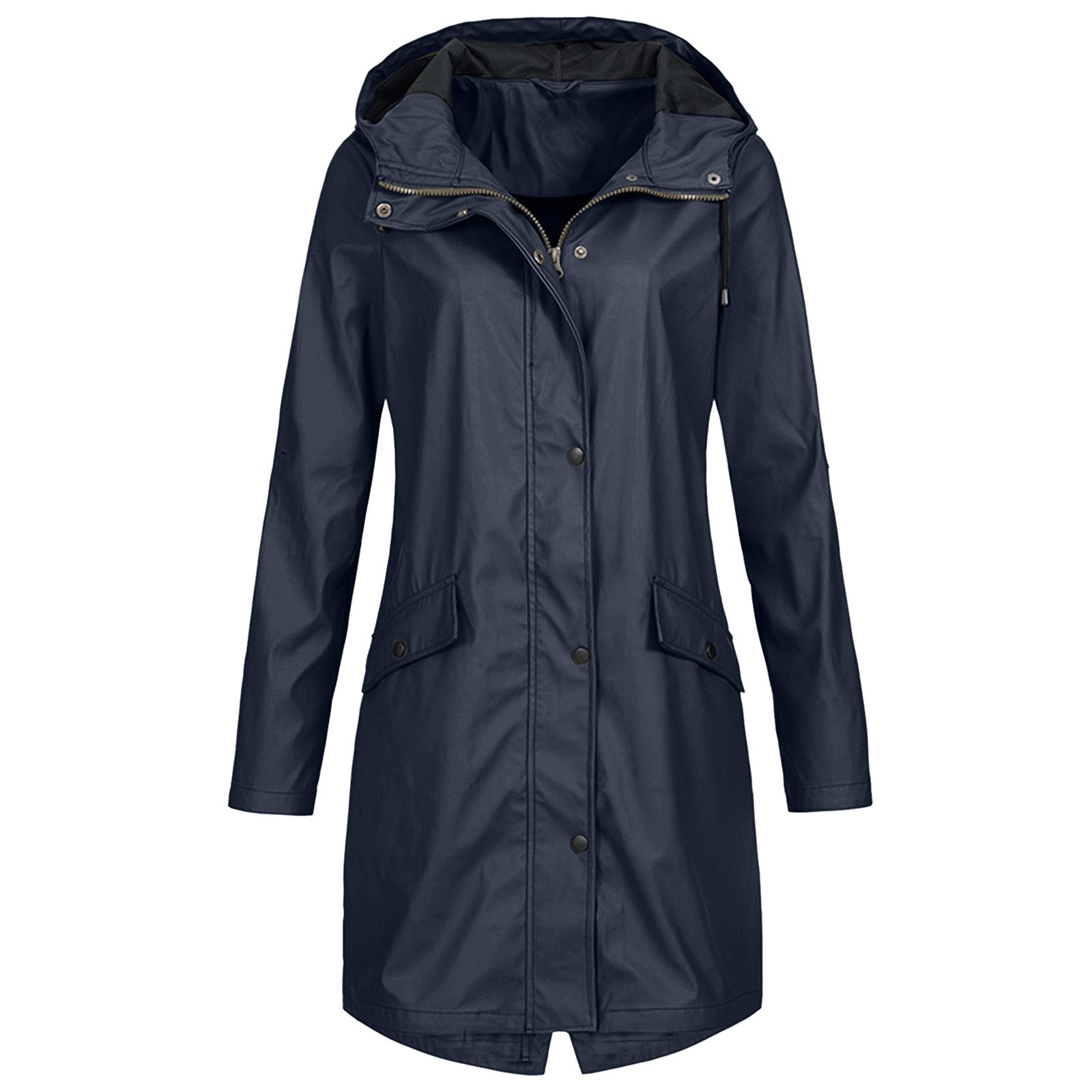 Damen Lange Regenjacke | Windsicher