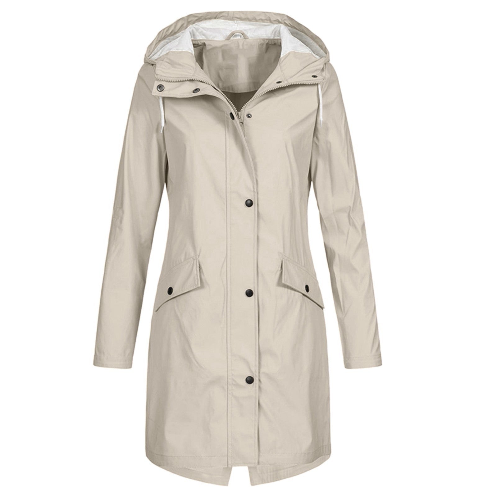 Damen Lange Regenjacke | Windsicher