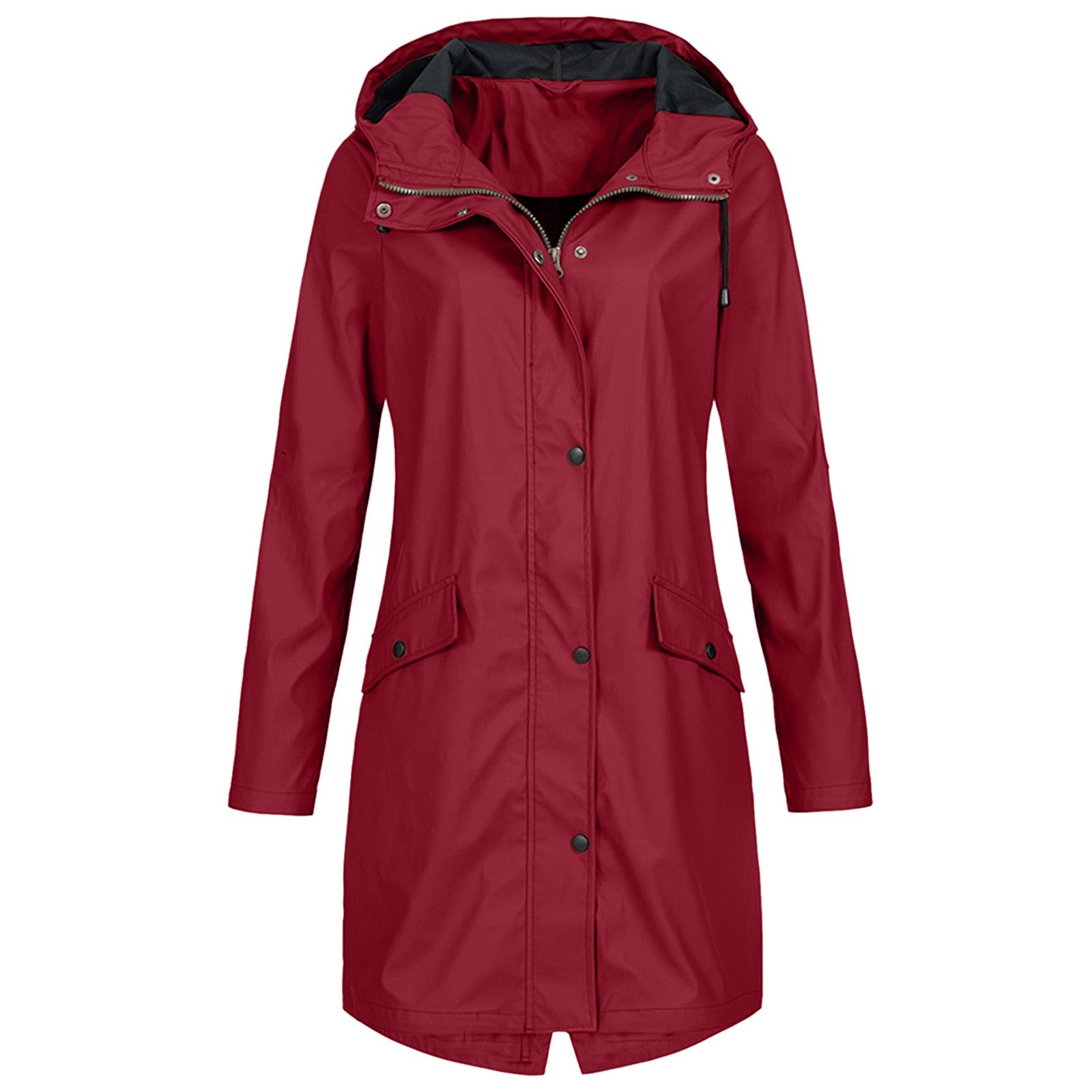 Damen Lange Regenjacke | Windsicher