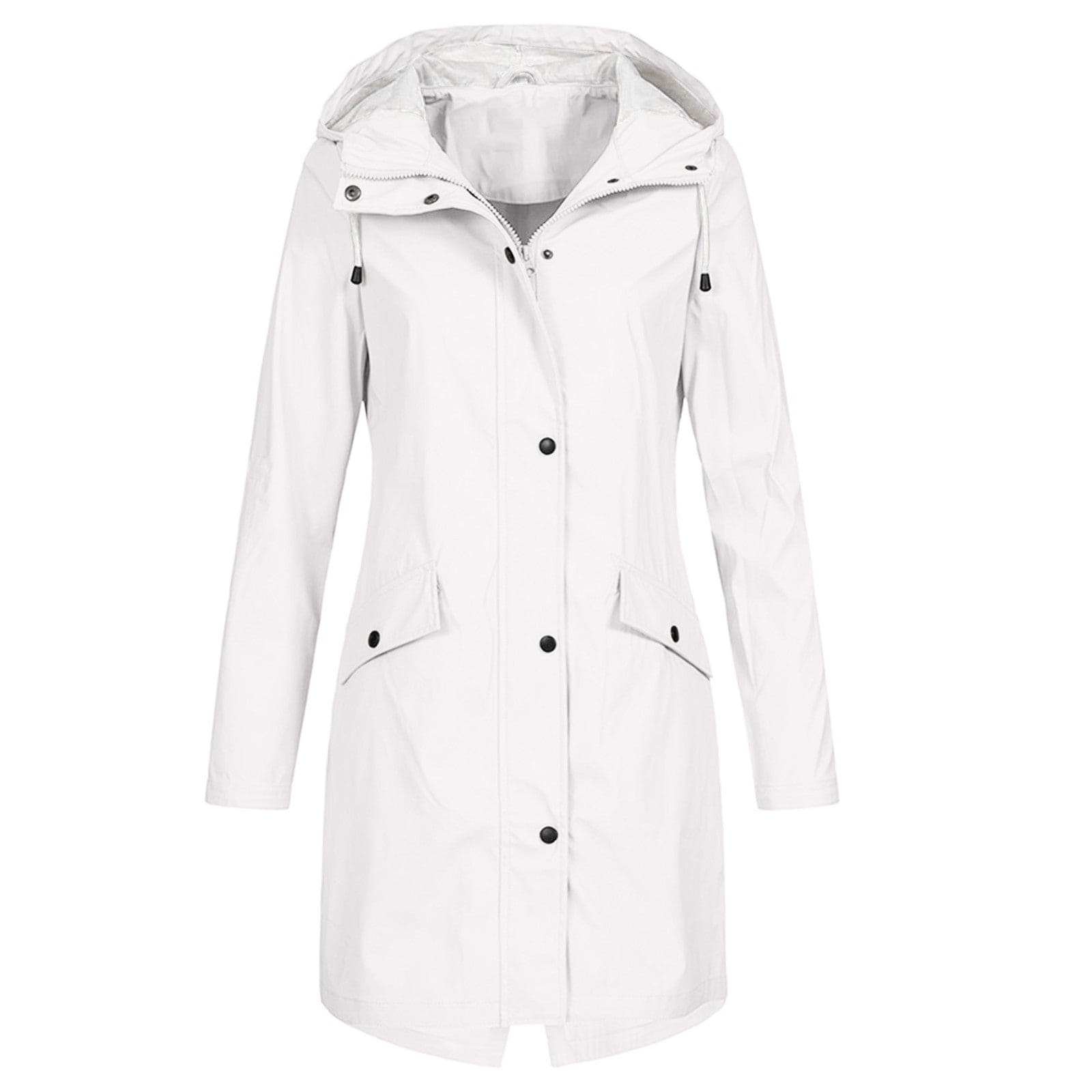 Damen Lange Regenjacke | Windsicher