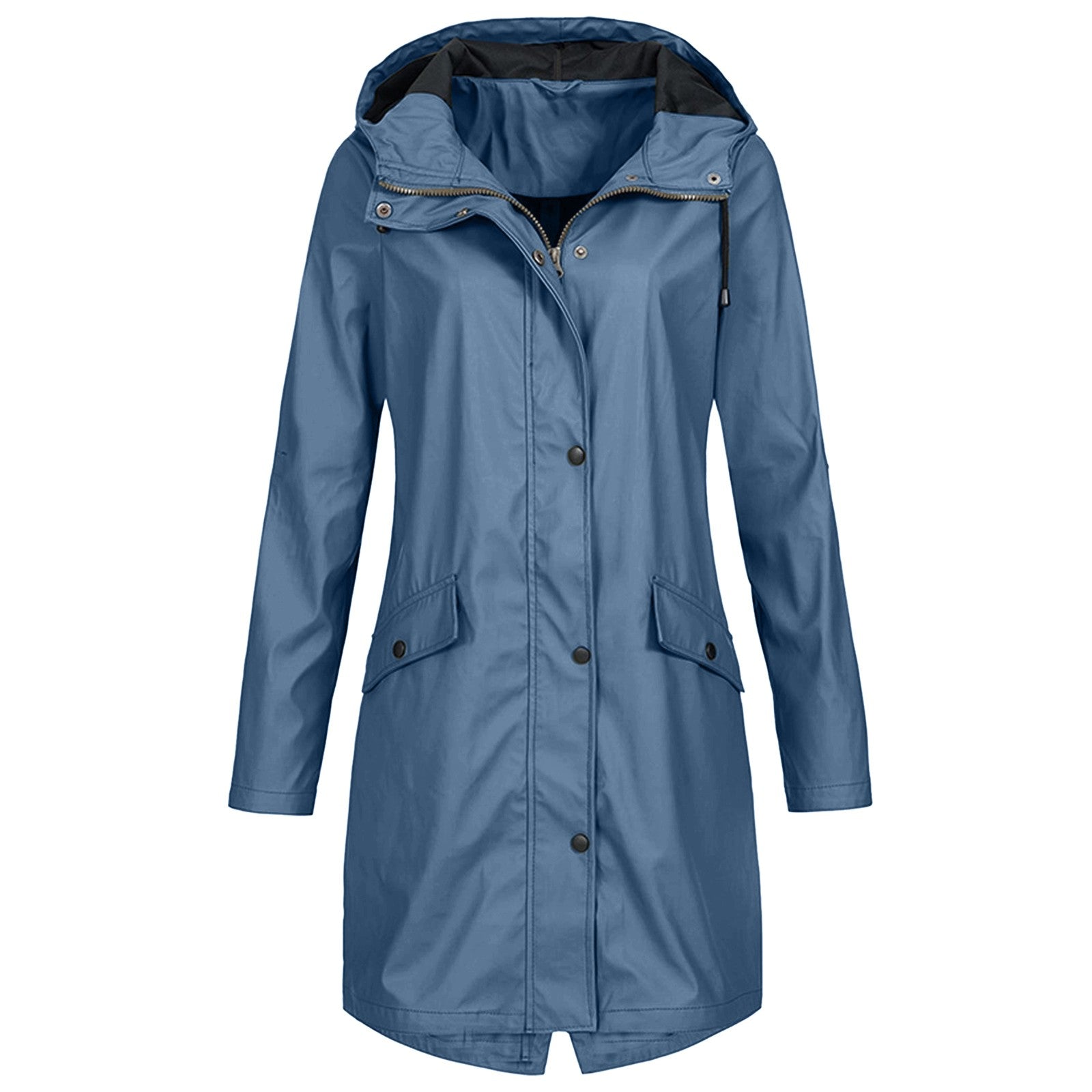 Damen Lange Regenjacke | Windsicher
